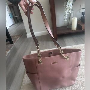 Calvin Klein Mauve Tote Bag